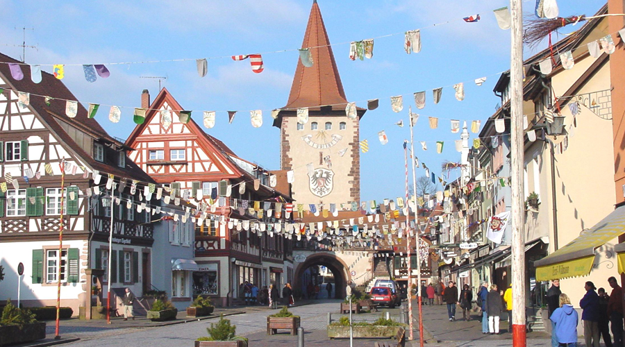 Gengenbach - Marktplatz / Obertor